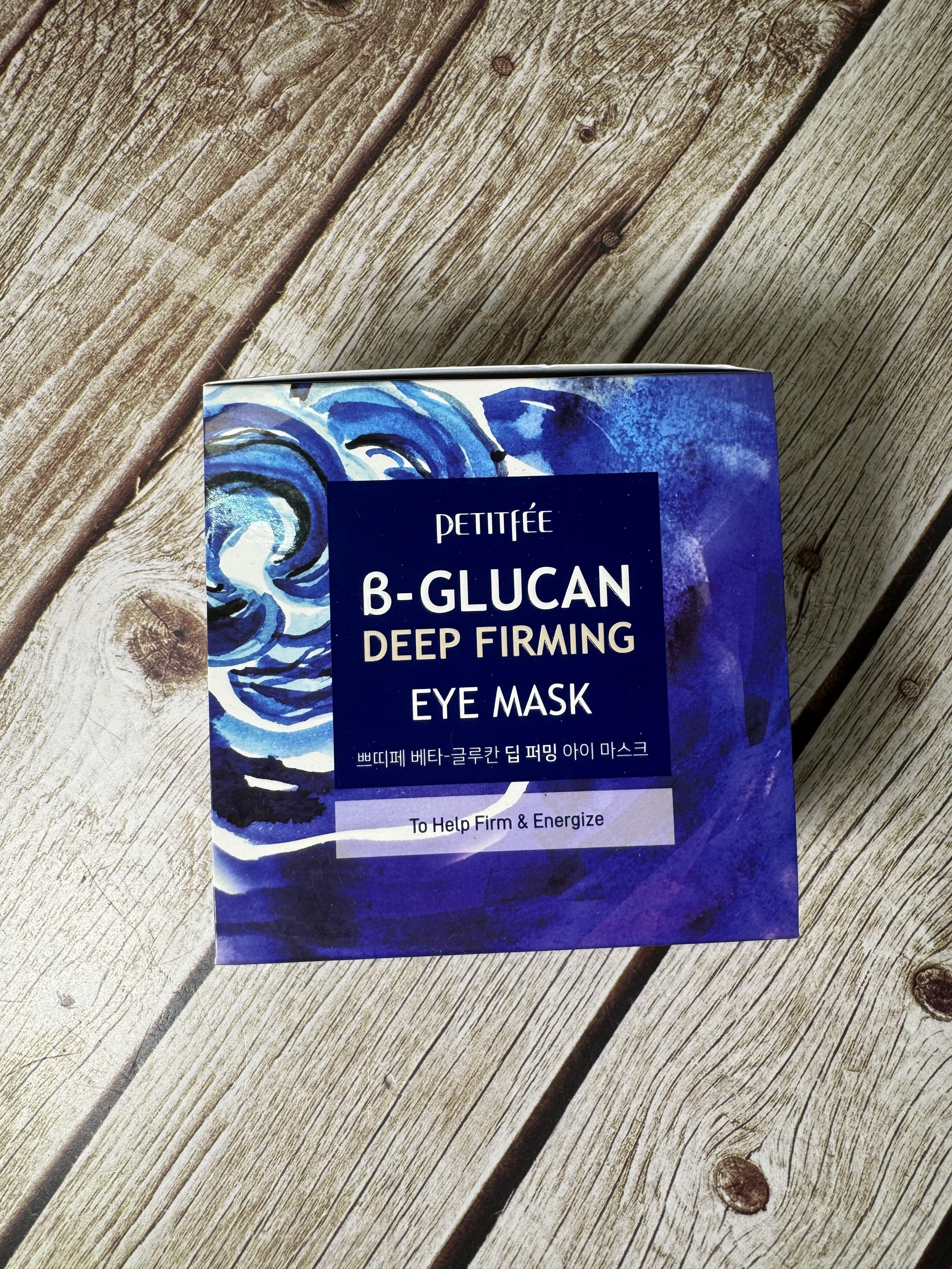 Petitfee Eye Mask B-Glucan Deep Firming Тканевые патчи под глаза увлажняющие с бета-глюканом 60 шт 70 гр