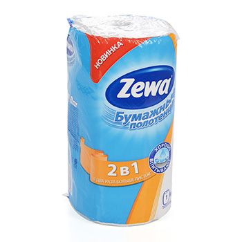 Zewa Полотенца бумажные двухслойные 2 в 1 120 листов 1 рулон