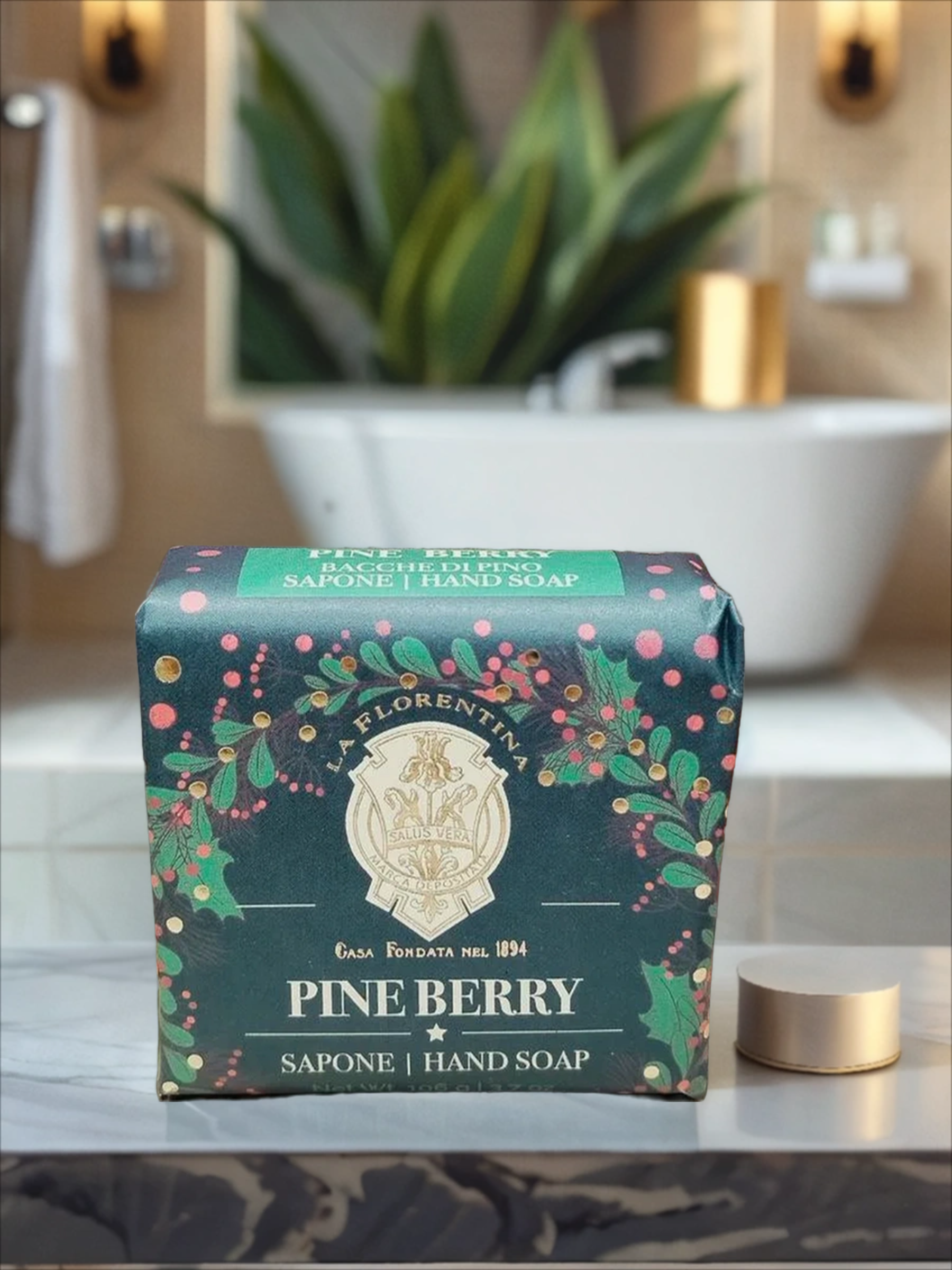 La Florentina Bar Soap Pine Berry Мыло натуральное на основе масел ши и оливы Сосна и Ягоды 106 гр