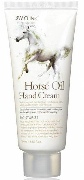 3W Clinic Hand Cream Horse Oil Moisturize Крем для рук c Лошадиным маслом 100 мл