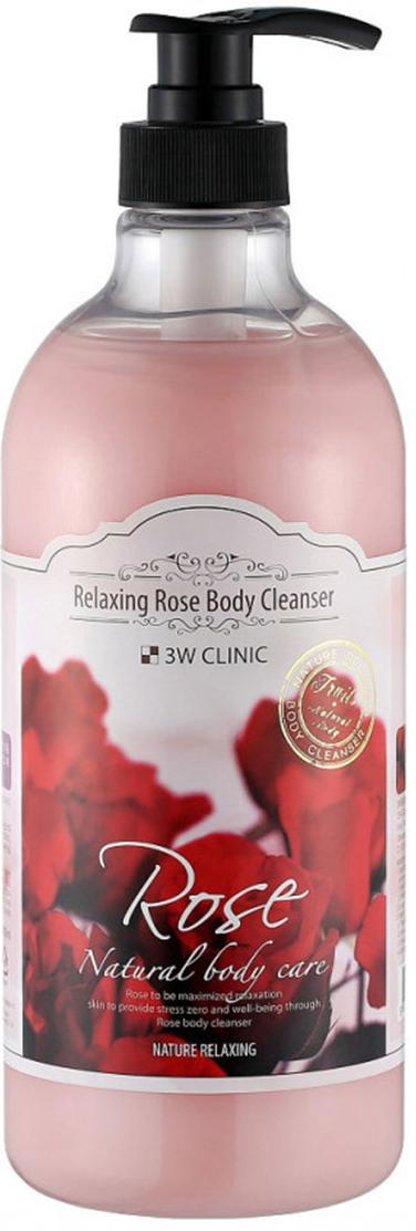 3W Clinic Relaxing Body Cleanser Rose Гель для душа Роза 1000 мл