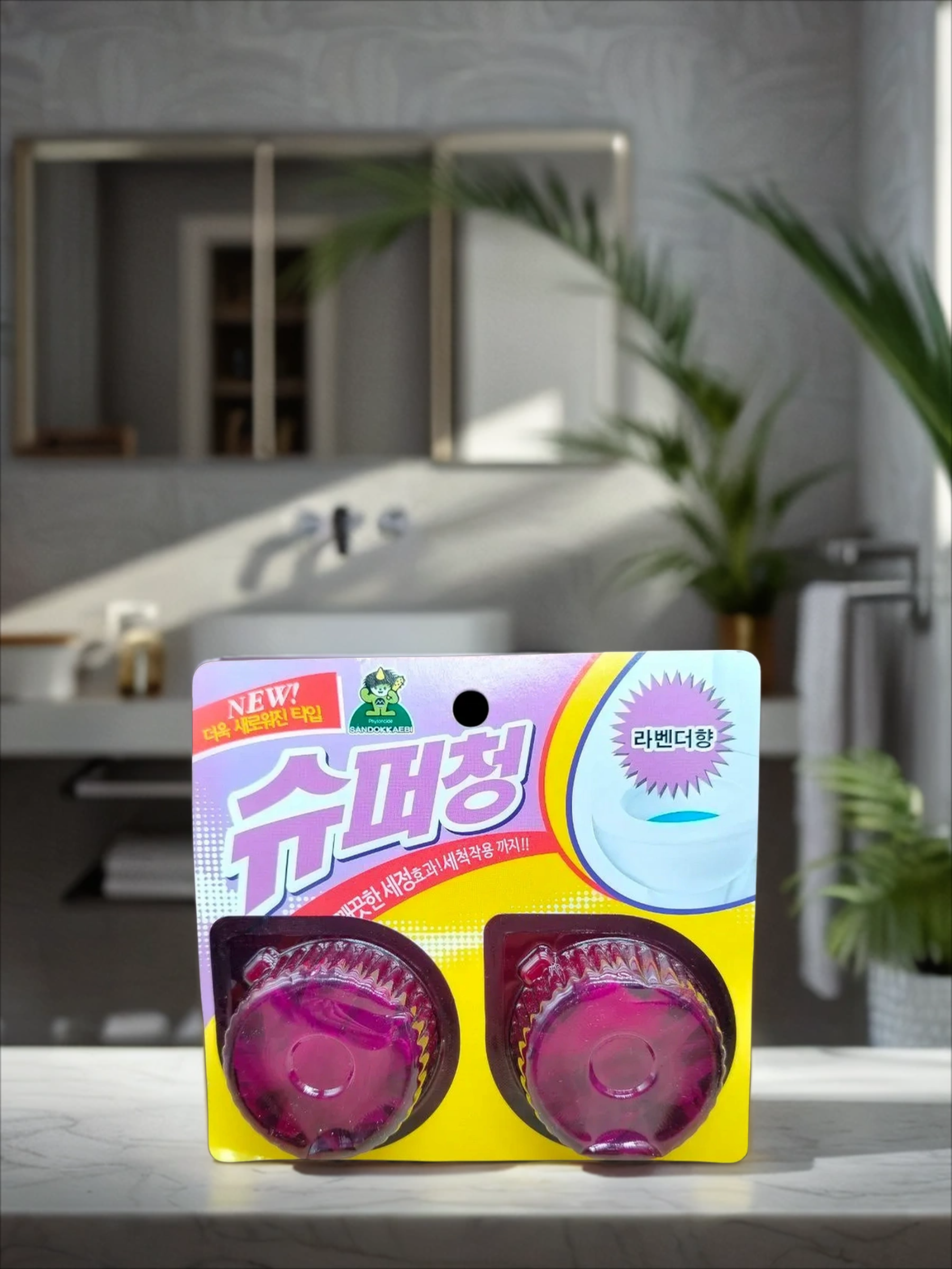 Sandokkaebi Super Chang Таблетки для бачка унитаза с эффектом окрашивания воды 40 гр 2 шт