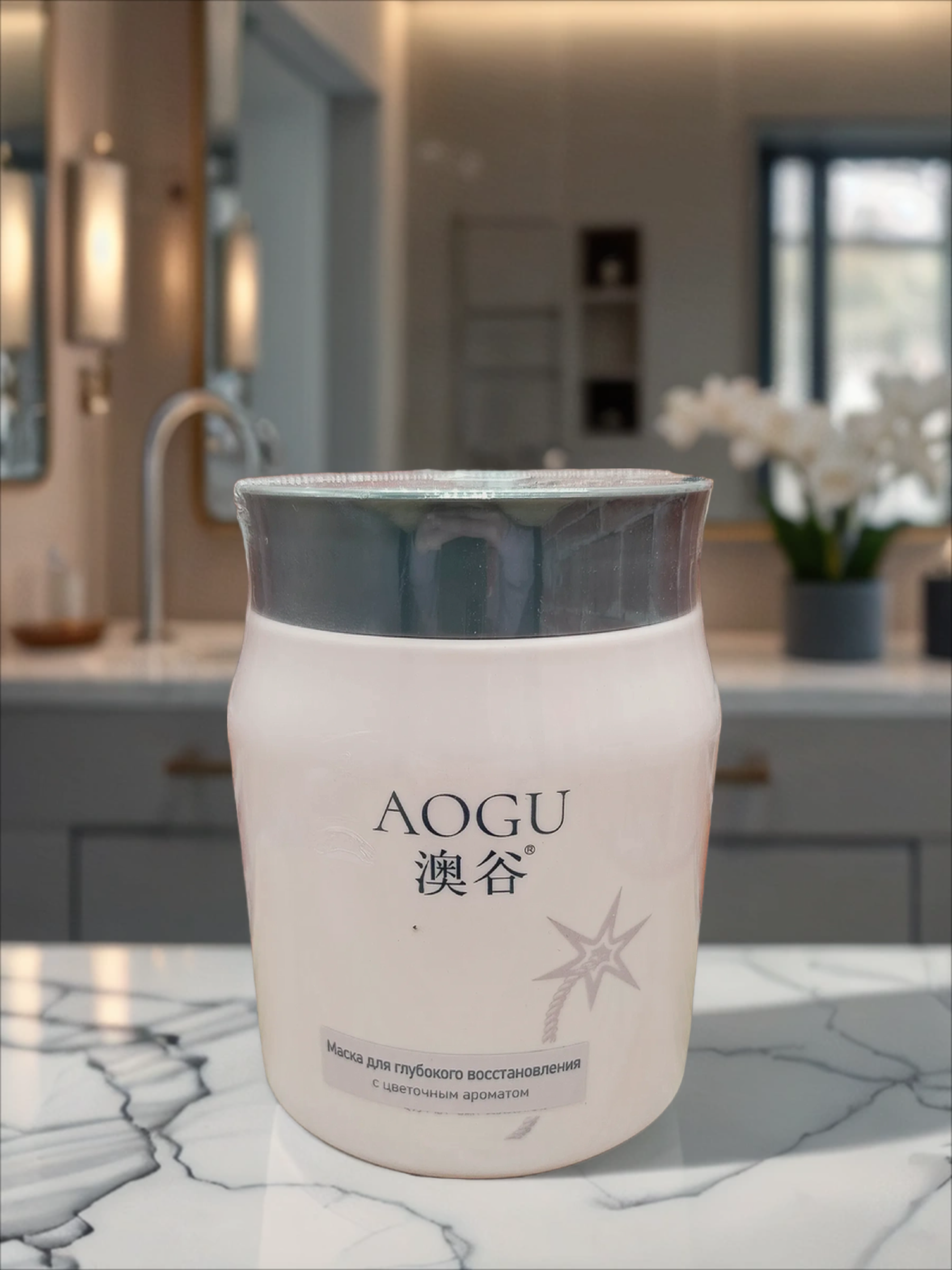 AOGU Маска для глубокого восстановления волос с цветочным ароматом 750 гр