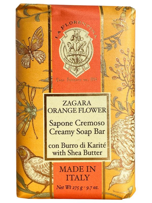 La Florentina Creamy Bar Soap Orange Flower Крем-мыло для тела с маслом ши и экстрактом Флёрдоранжа 275 гр