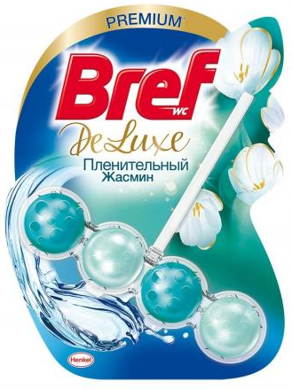 Bref Deluxe Чистящая подвеска для унитаза Пленительный жасмин 50 гр