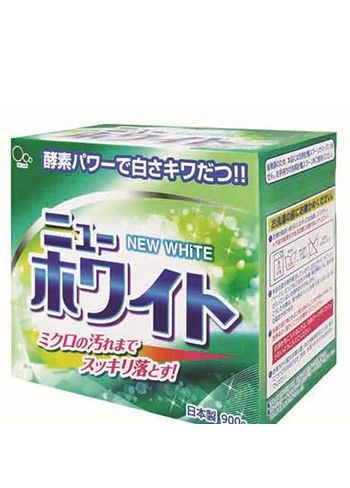 Mitsuei New White Стиральный порошок с отбеливателем и ферментами для удаления стойких загрязнений 900 гр