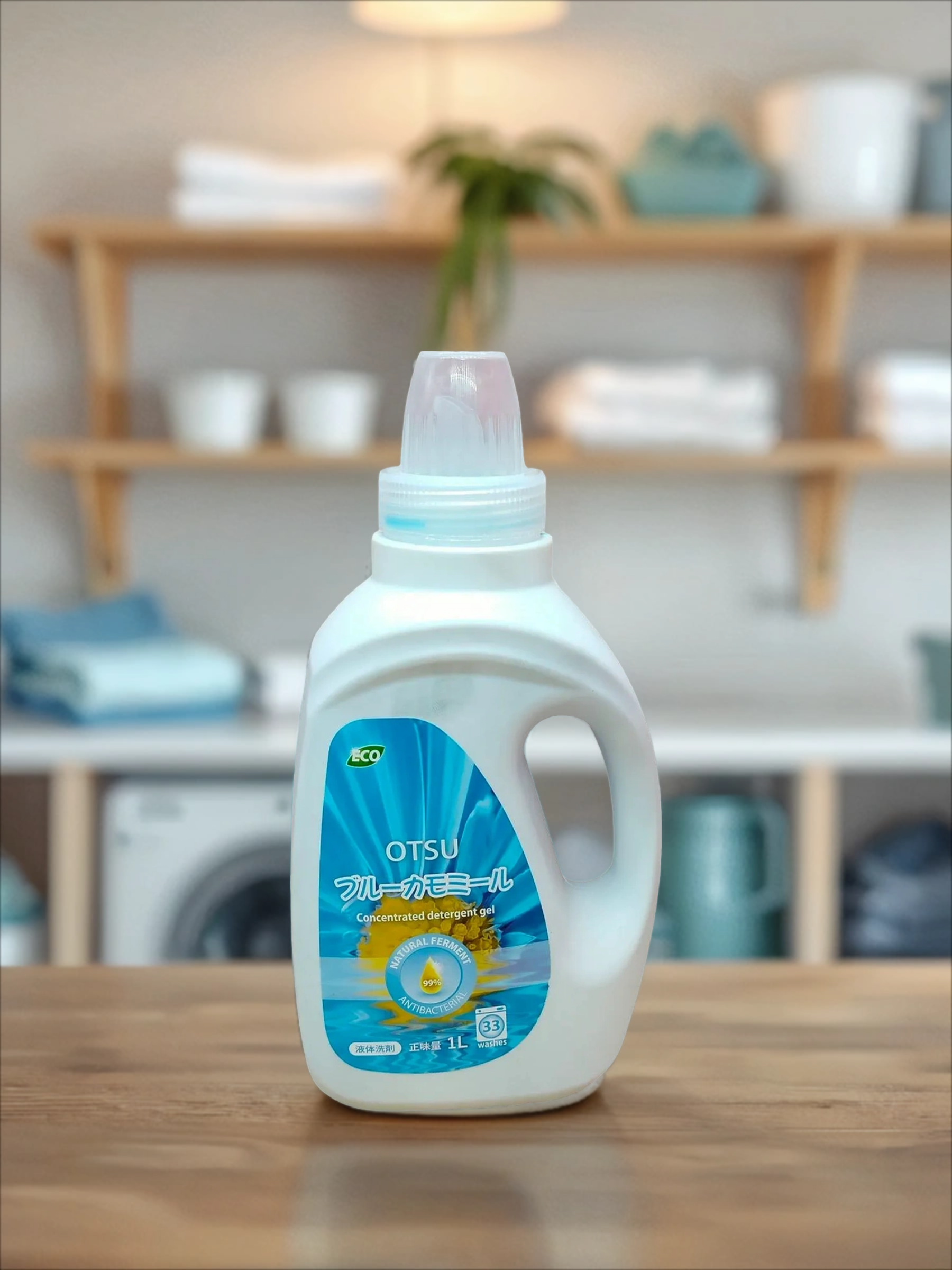 OTSU Гель для стирки бесфосфатный с ароматом Цветочного сада 1 л