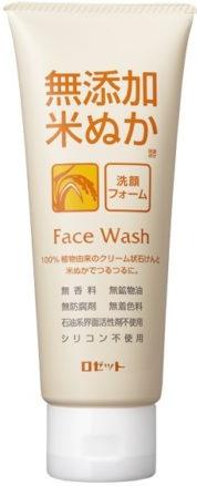 Rosette Очищающая пенка для снятия макияжа на основе натурального мыла для чувствительной кожи, без парабенов с экстрактом риса 120 гр