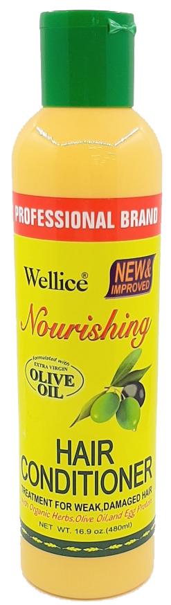Wellice Shiny Olive Oil Бальзам для слабых, поврежденных волос с Оливковым маслом, травами и яичными протеинами 480 мл