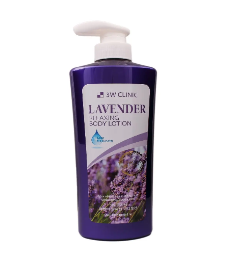3W Clinic Relaxing Body Lotion Lavender Лосьон для тела с Лавандой 550 мл