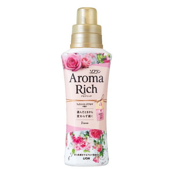 Lion Soflan Aroma Rich Diana Кондиционер для белья с натуральными ароматическими маслами 520 мл