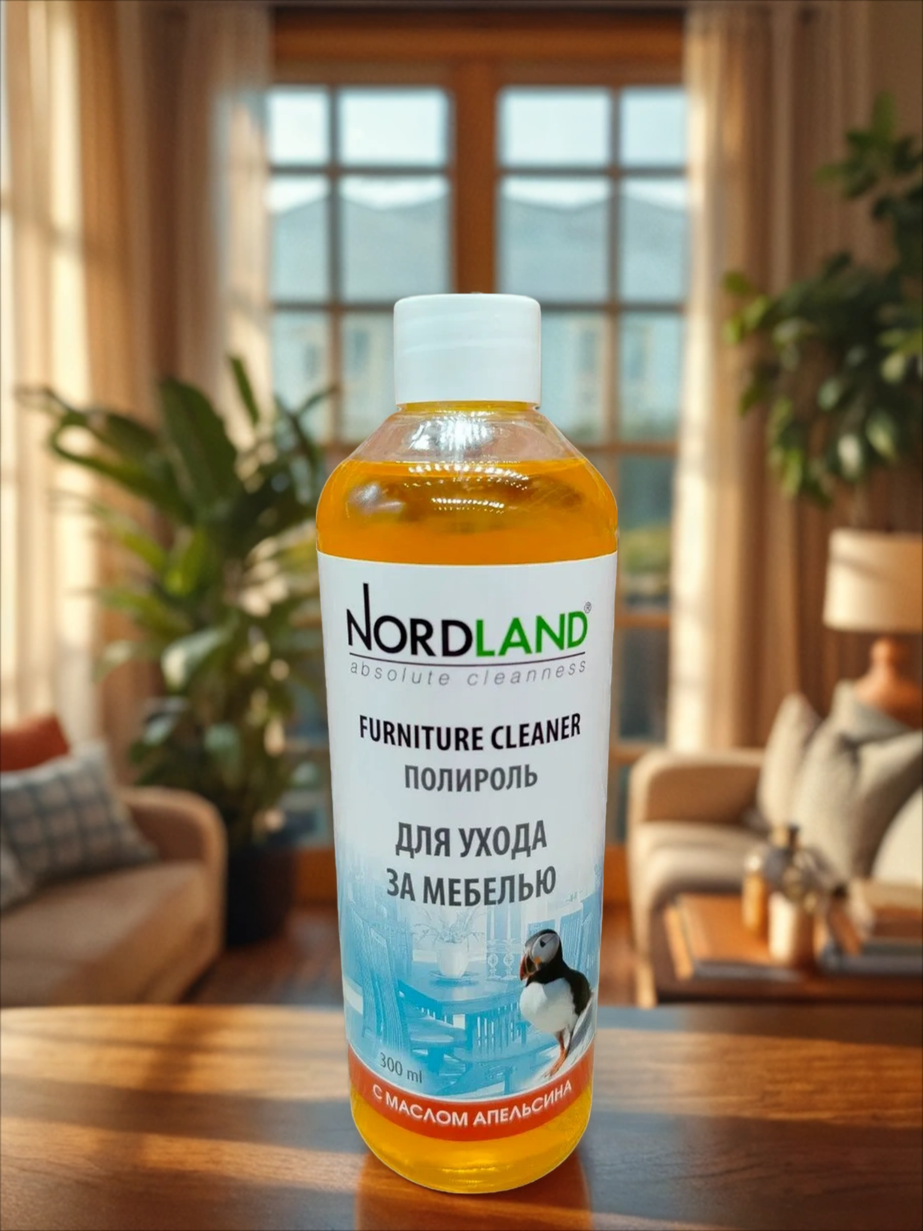 Nordland Полироль для ухода за мебелью с маслом апельсина 300 мл