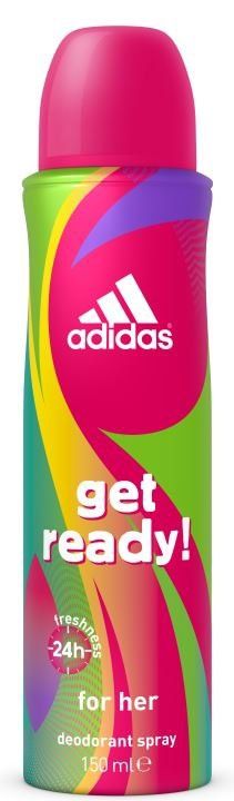 Adidas Get Ready! Парфюмированный дезодорант спрей женский 150 мл