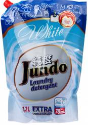 Jundo Концентрированный гель для стирки белого белья 1,2 л на 78 стирок в мягкой упаковке