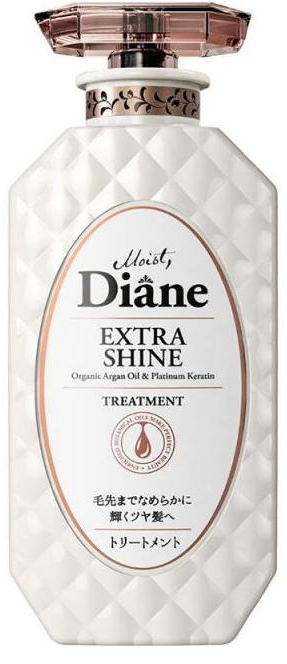 Moist Diane Extra Moist & Shine Бальзам-маска кератиновая без силиконона и сульфатов с аргановым маслом Увлажнение и блеск 450 мл