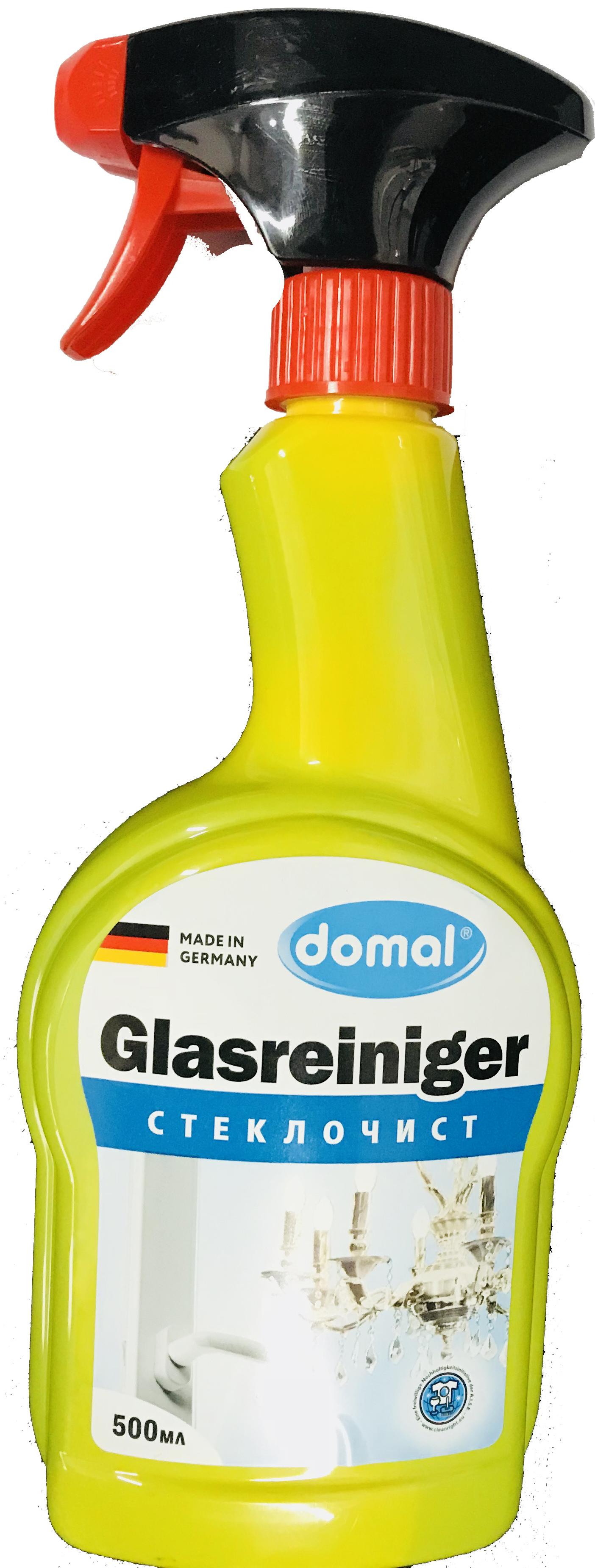 Domal Glasreinger Стеклочист Средство для чистки стелянных и зеркальных поверхностей 500 мл с распылителем