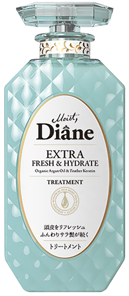 Moist Diane Extra Fresh & Hydrate Бальзам-маска кератиновая без силиконона и сульфатов с аргановым маслом Свежесть и увлажнение 450 мл