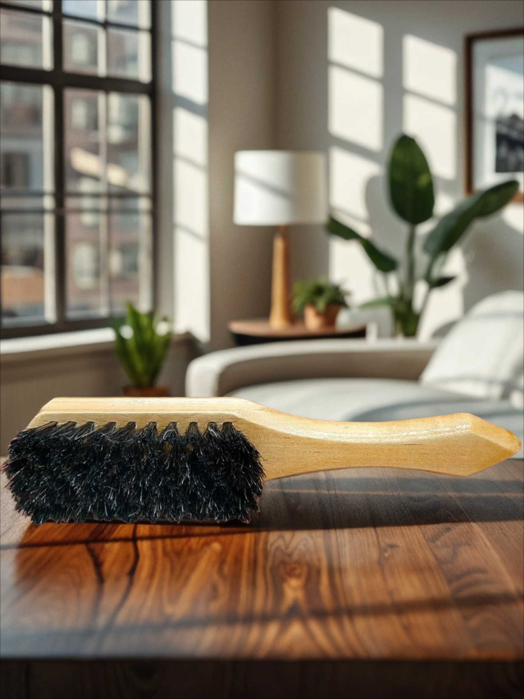 Тарри Щетка обувная с ручкой деревянная из натурального конского волоса 195*35 мм