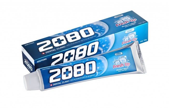 Aekyung Dental Clinic 2080 Fresh Up Зубная паста освежающая экстра мятная 120 гр