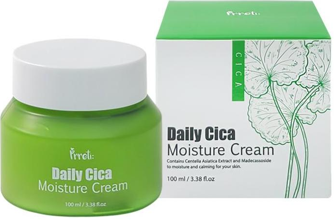 Prreti Daily Cica Moisture Cream Увлажняющий крем для сухой и чувствительной кожи лица с центеллой азиатской 100 мл