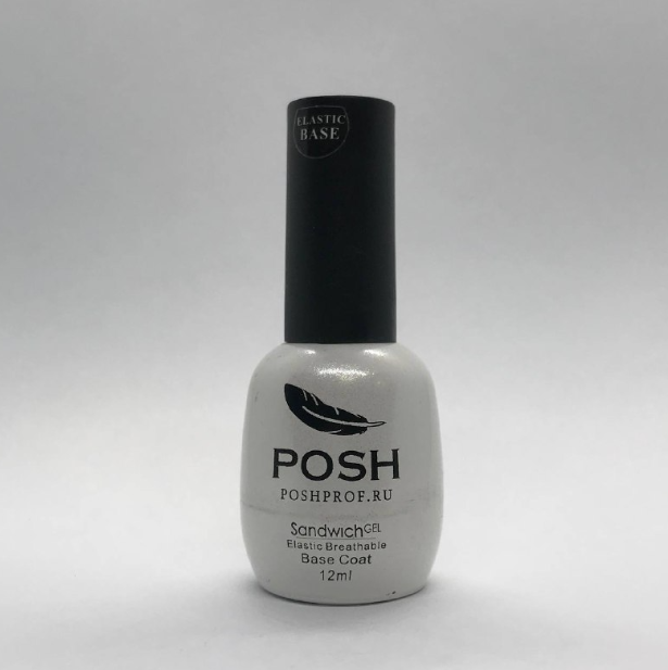 POSH Sandwich Gel Elastic Breathable Base Coat Базовое покрытие для ногтей эластичное дышащее UV/LED на 25 дней 15 мл