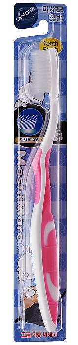 EQ MashiMaro Зубная щетка со сверхтонкими щетинками двойной высоты и анатомической ручкой Средней жесткости