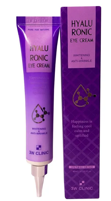 3W Clinic Eye Cream Hualuronic Крем для век увлажняющий с гиалуроновой кислотой 40 мл