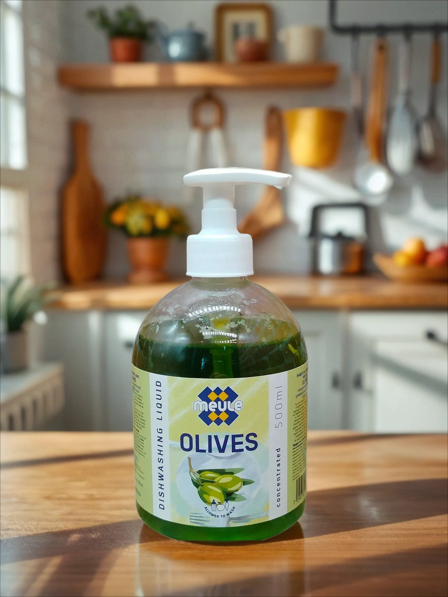 Meule Жидкость для мытья посуды, овощей и фруктов Olives 500 мл