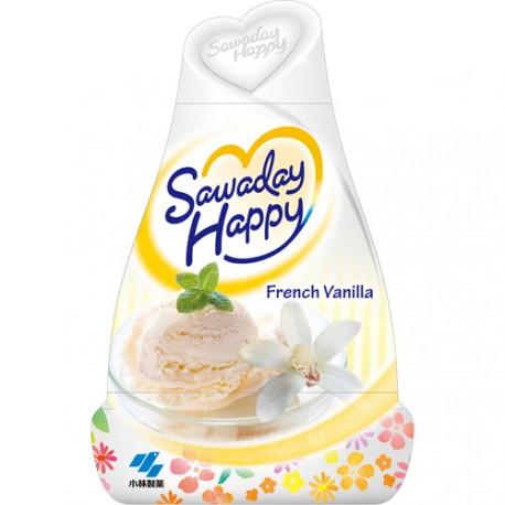 Kobayashi Sawaday Happy French Vanilla Гелевый освежитель воздуха для комнаты с ароматом Французской ванили 150 гр