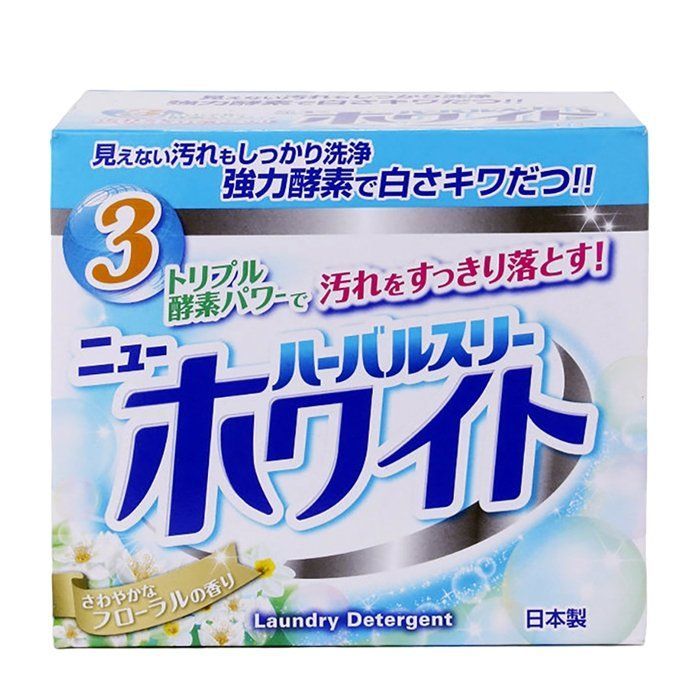 Mitsuei New White Стиральный порошок Двойная сила ферментов с отбеливающим эффектом для удаления стойких загрязнений 850гр