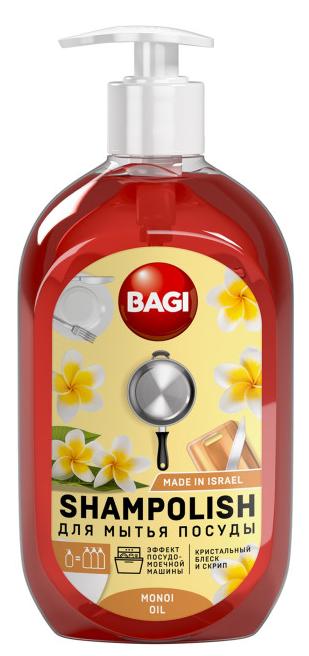 Bagi Shampolish Monoi Oil Salt Шамполиш средство высоконцентрированное для мытья посуды с ароматом Масла монои 500 мл