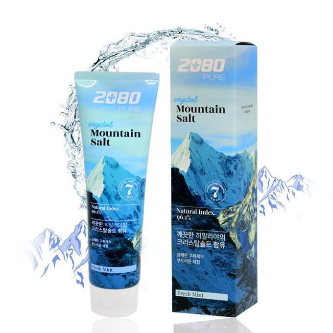 Aekyung Dental Clinic 2080 Pure Mountain Salt Crystal Fresh Mint Зубная паста клистал Гималайская соль 120 гр