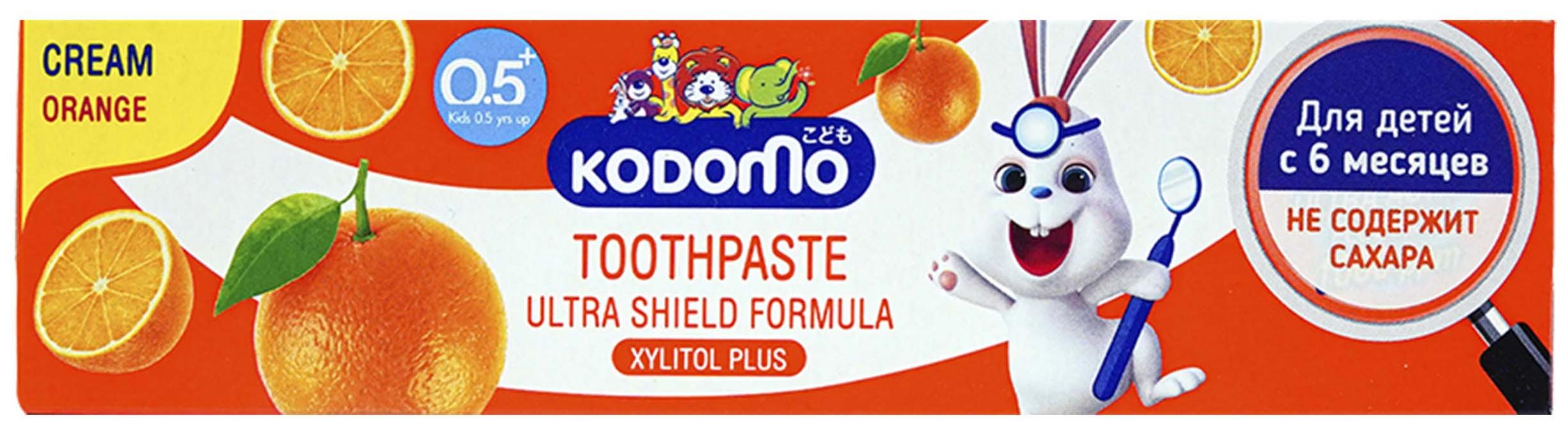 Lion Kodomo Деткая зубная паста от 6 месяцев Апельсин 80 гр