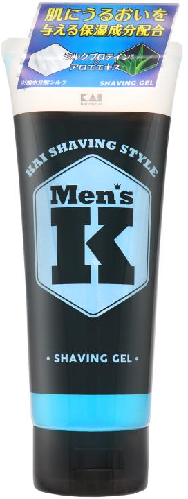 Kai Men's K Гель для бритья с протеинами шёлка и Алоэ 205 гр