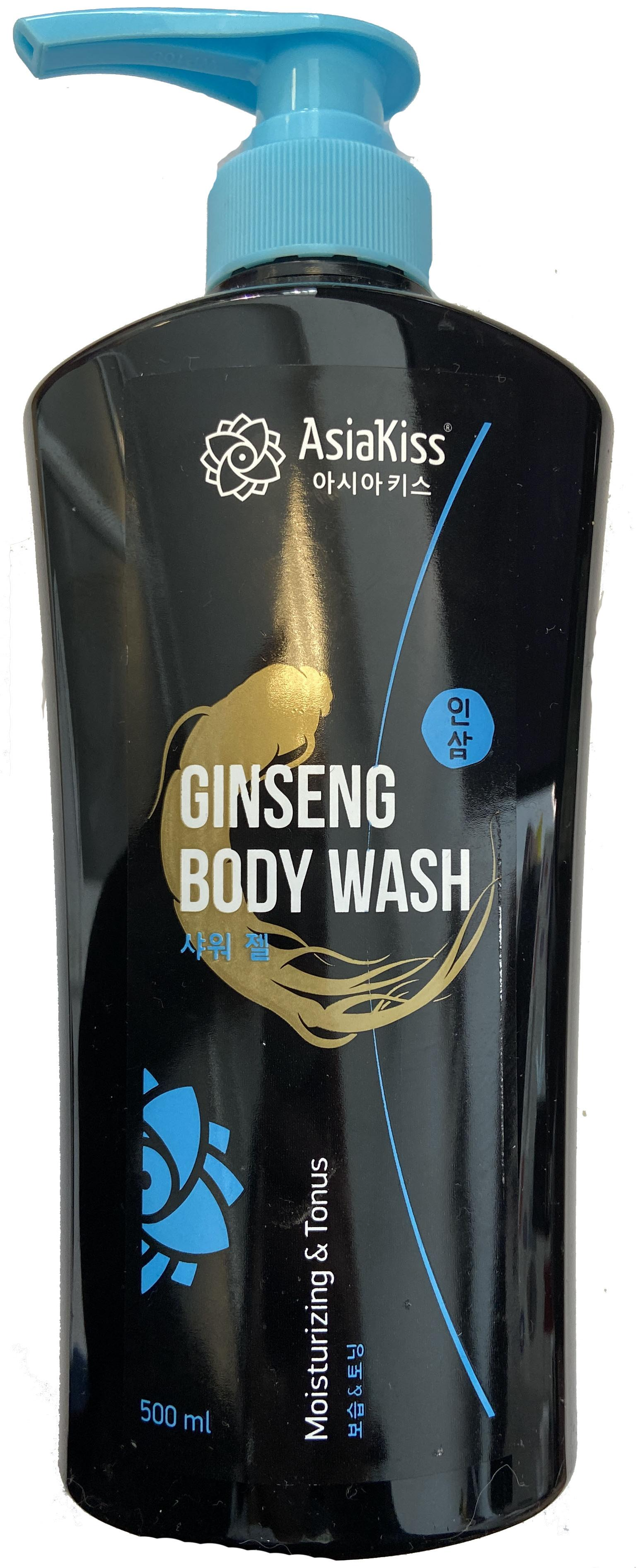AsiaKiss Ginseng Body Wash Moisturizing & Tonus Гель для душа с экстрактом женьшеня Увлажение и тонизирование 500 мл