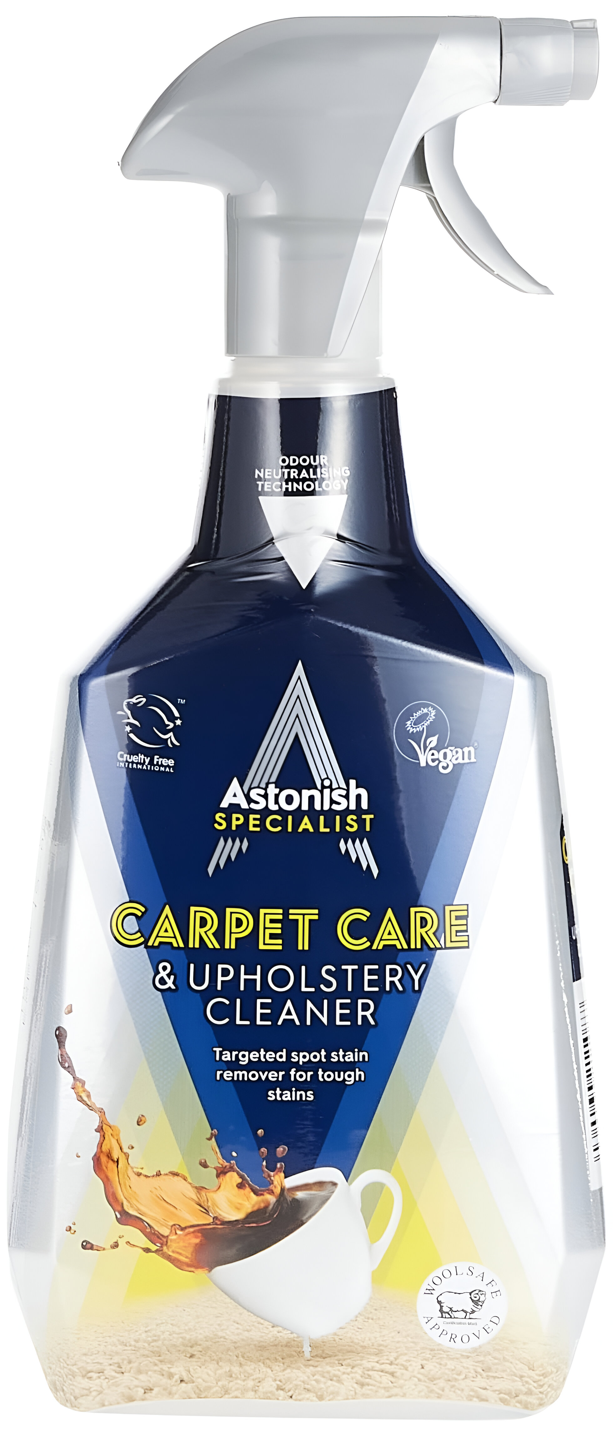 Astonish Specialist Carpet Care & Upholstery Cleaner Спрей для чистки ковров и обовки с нейтрализатором запаха 750 мл