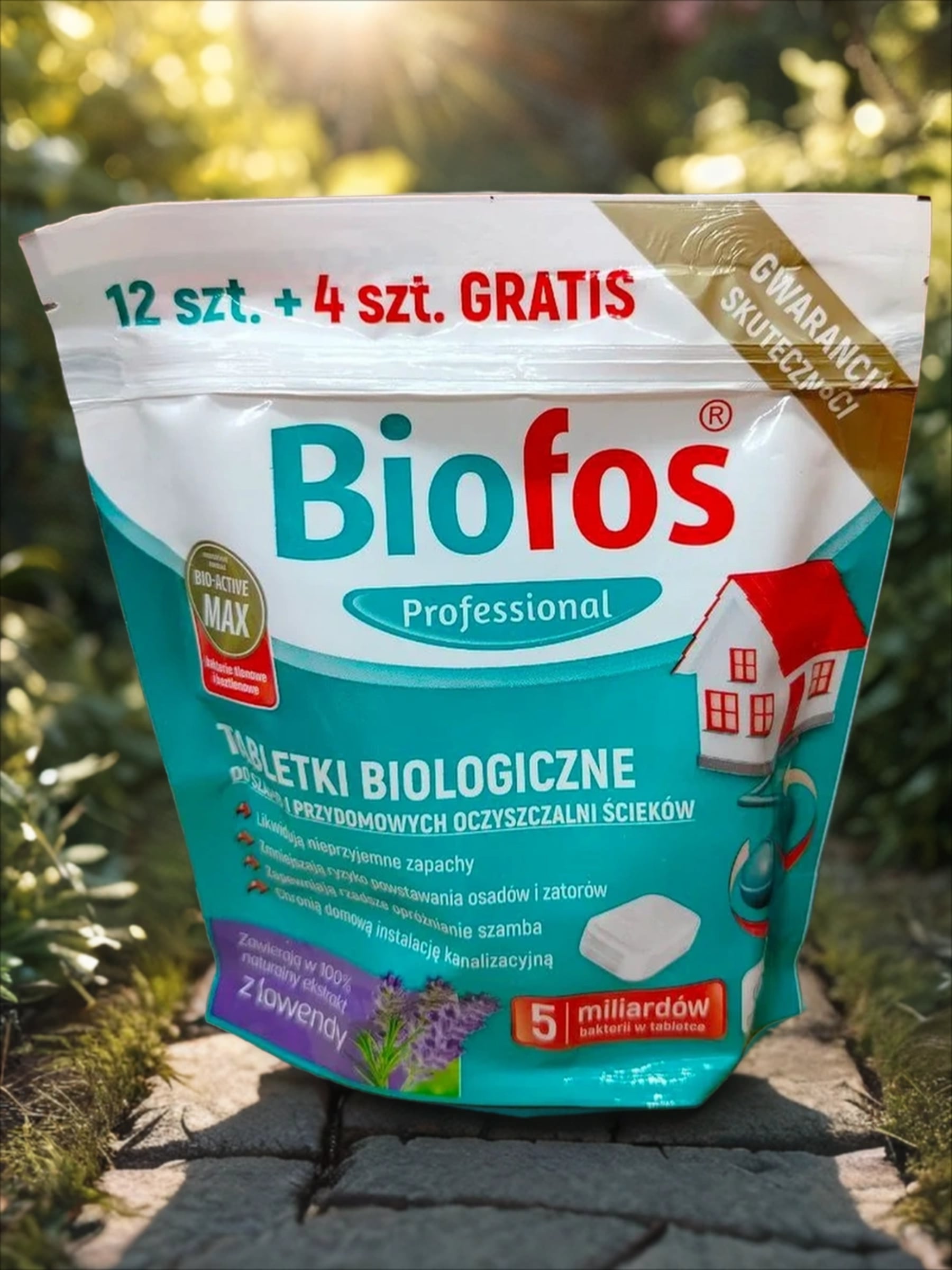 Biofos Professional Биологиеческий таблетки для септиков, дачных туалетов и придомовых очистных станций 12+4 шт
