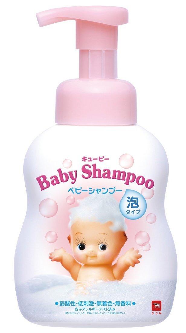 Cow Brand QP Детский шампунь-пенка для волос с первых дней жизни с ароматом детского мыла 350 мл