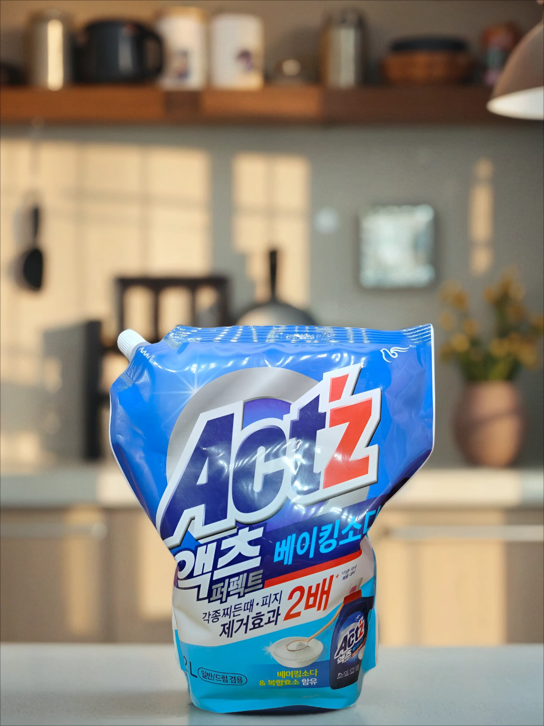 Pigeon Act'z Baking Soda Концентрированный антибактериальный гель для стирки для всех типов стиральных машин 2,2 л в мягкой упаковке