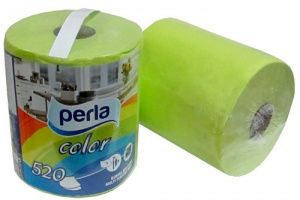 Perla Color Полотенца кухонные двухслойные Салатовые 520 листов