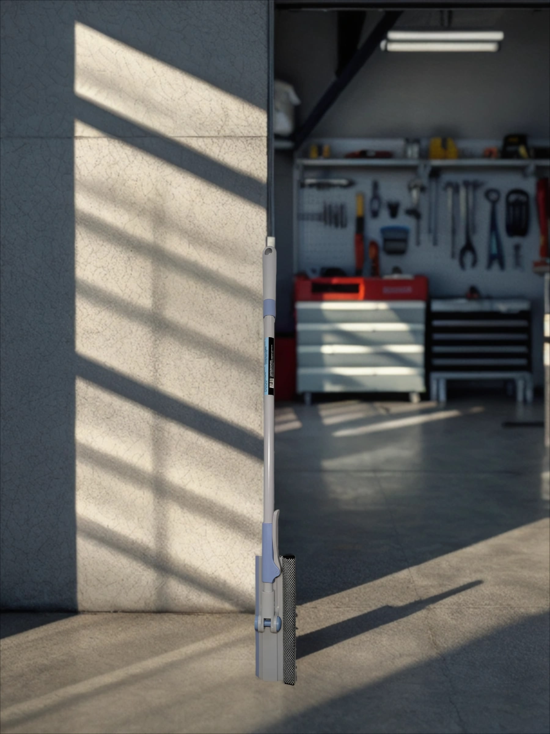 City UP Водосгон с телескопической ручкой и поролоновой щеткой 25 см