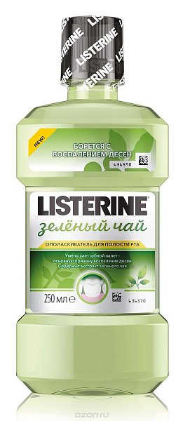 Listerine Ополаскиватель для полости рта Зеленый чай 250 мл