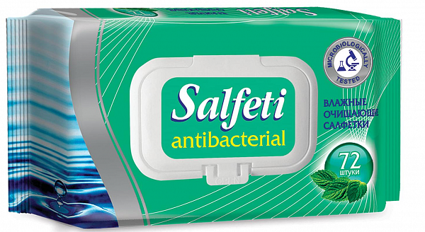 Salfeti Антибактериальные влажные очищающие салфетки 72 шт