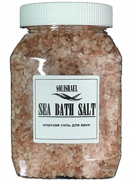 Solisrael Соль гималайская натуральная для ванн 900 гр в банке