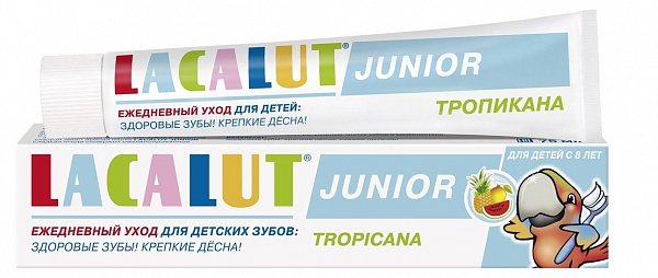 Lacalut Зубная паста Junior для детей с 8лет Тропикана 75 мл