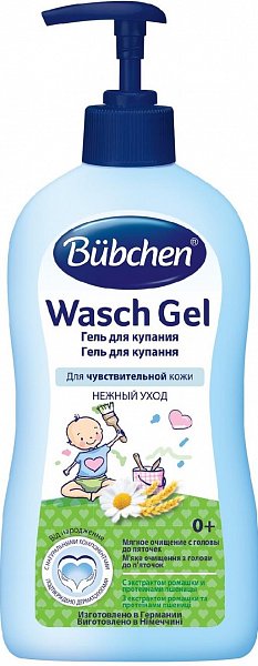 Bubchen Wasch Gel  Гель для купания младенцев с рождения 400 мл