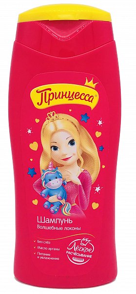Clever Принцесса Детский шампунь для волос Волшебные локоны 250 мл