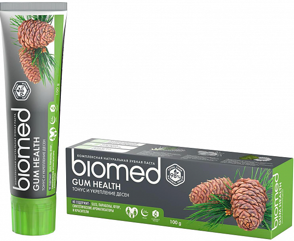 SPLAT Biomed Gum Health Комплексная натуральная зубная паста для тонуса и укрепления десен 100 гр