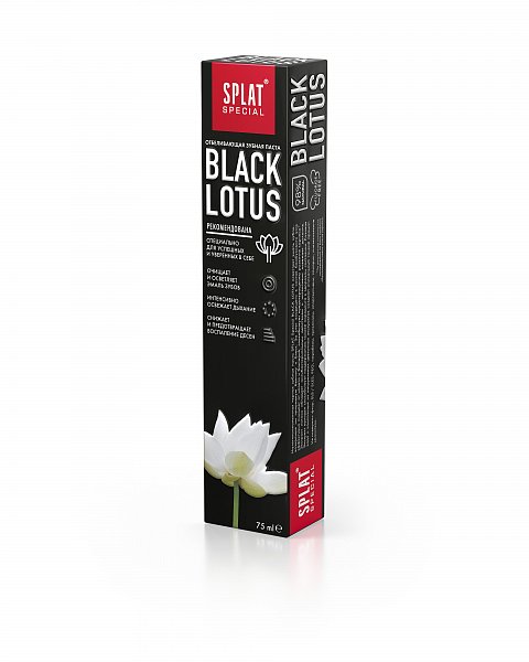 SPLAT Special Black Lotus Mint Зубная паста отбеливающая 75 мл