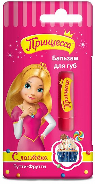 Clever Принцесса Детский бальзам для губ Тутти-Фрутти 3,5 гр